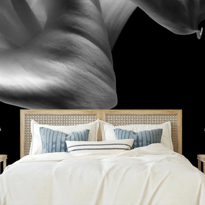 Carta da parati abbraccio di calle in bianco e nero