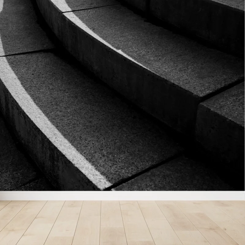 Carta da parati curve di cemento: geometria urbana