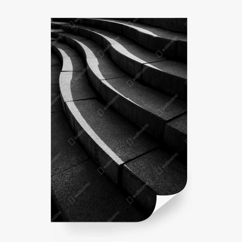 Carta da parati curve di cemento: geometria urbana