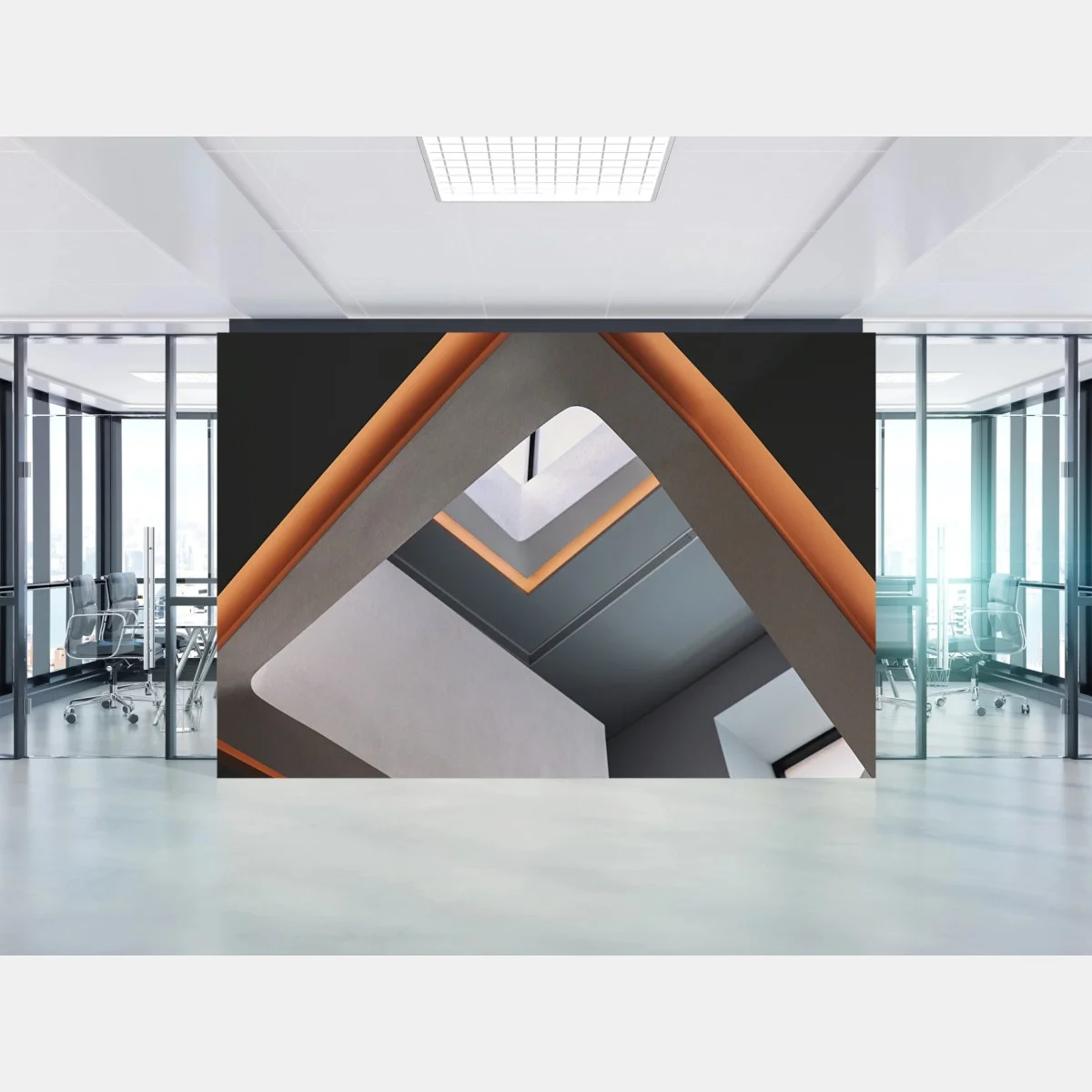 Carta da parati astrazione architettonica in prospettiva • Wallissimo® Carta da parati astrazione architettonica in prospettiva • Wallissimo®