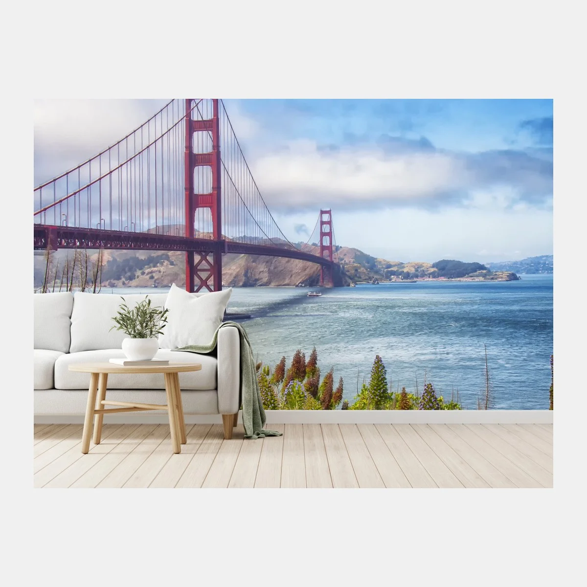 Carta da parati tramonto sul Golden Gate a San Francisco • Wallissimo® Carta da parati tramonto sul Golden Gate a San Francisco • Wallissimo®