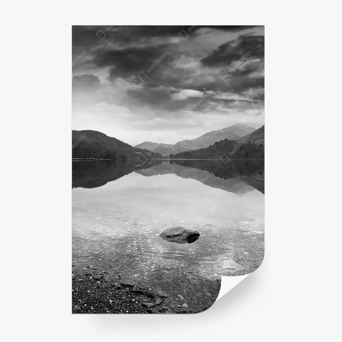 Carta da parati riflessi silenziosi sul lago • Wallissimo®