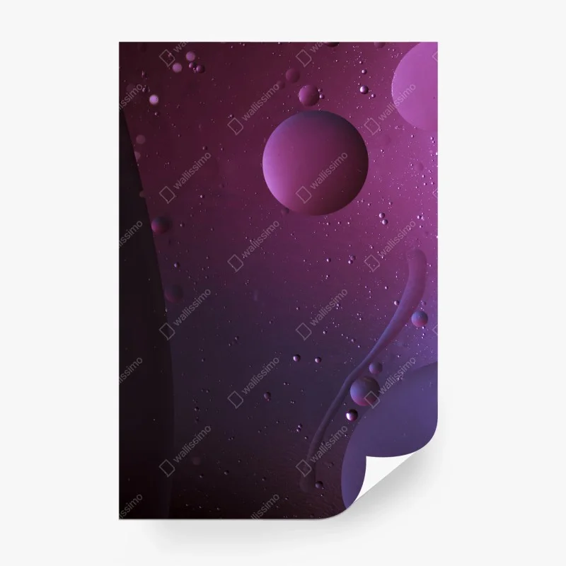 Carta da parati universo in sfumature viola