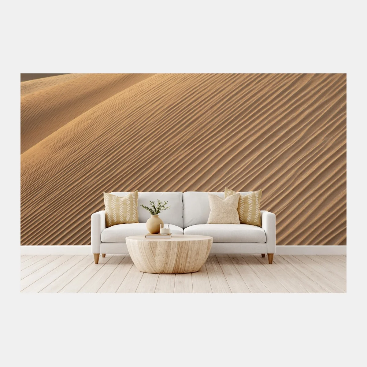 Carta da parati dune dorate: texture del deserto • Wallissimo® Carta da parati dune dorate: texture del deserto • Wallissimo®