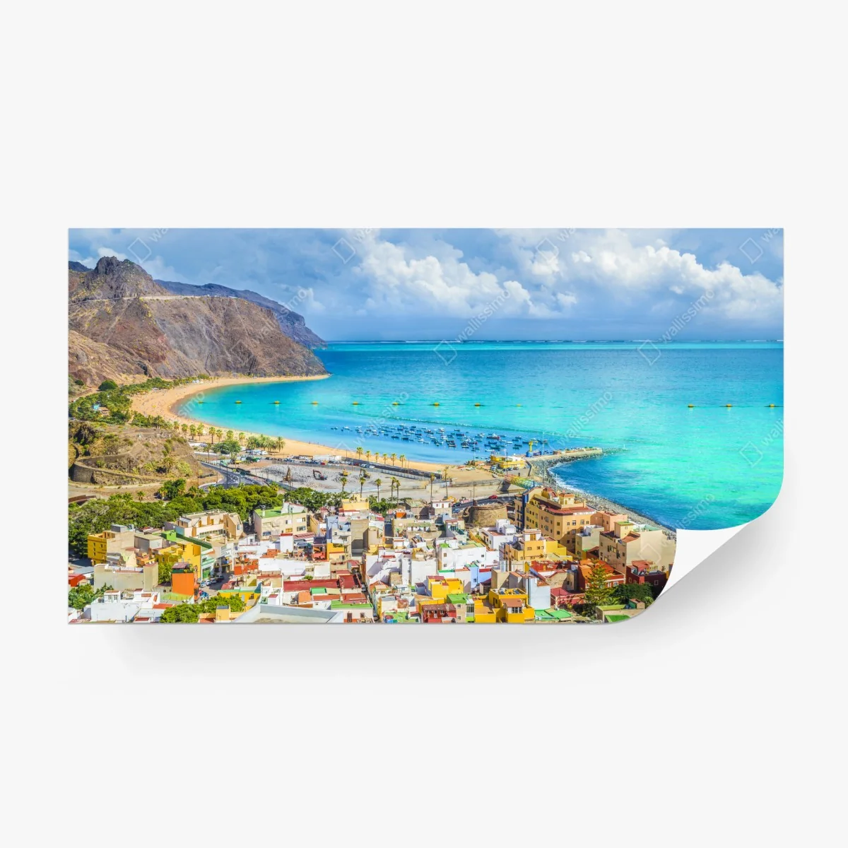 Carta da parati panorama costiero di San Andres, Tenerife • Wallissimo® Carta da parati panorama costiero di San Andres, Tenerife • Wallissimo®