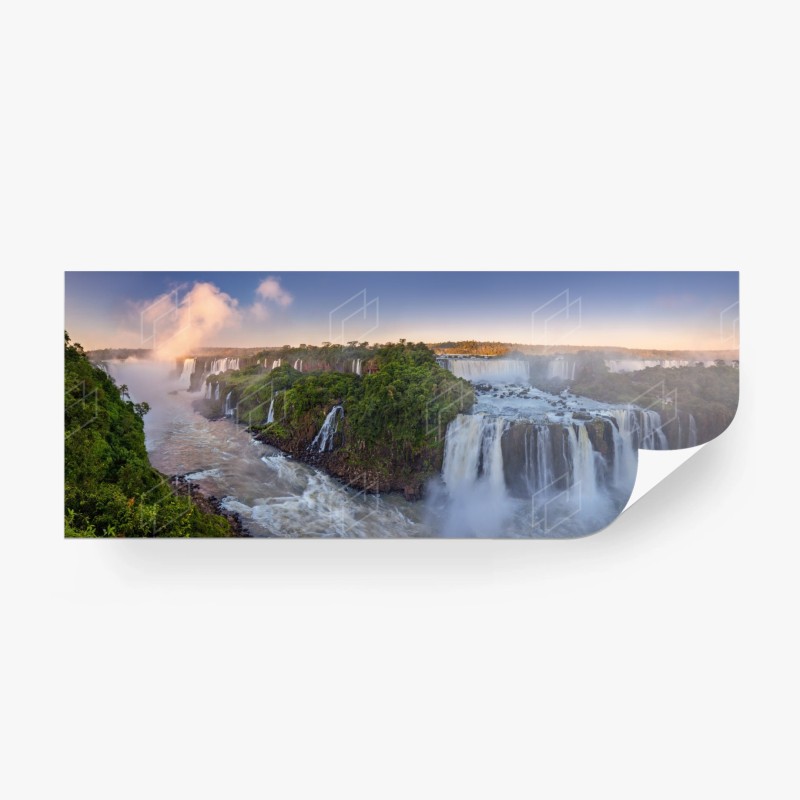 Carta da parati cascate di Iguazú al tramonto