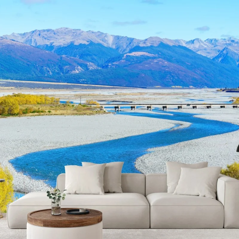 Carta da parati panorama autunnale di Arthur's Pass