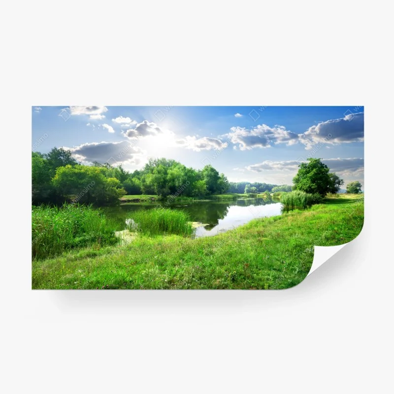 Carta da parati serenità sul lago