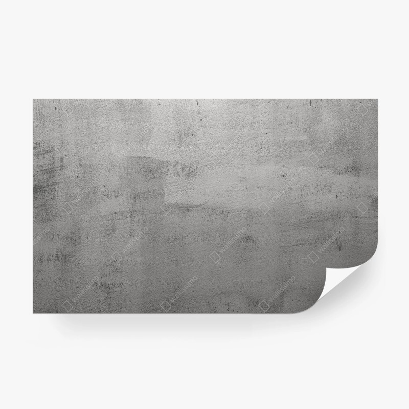 Carta da parati effetto muro di cemento grigio industriale
