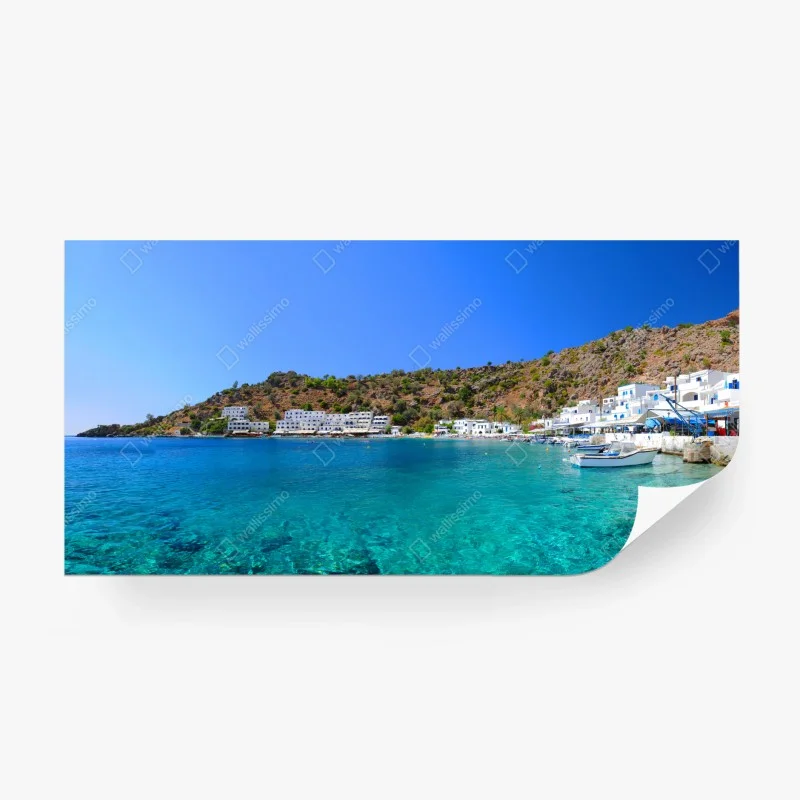 Carta da parati baia dalle acque turchesi