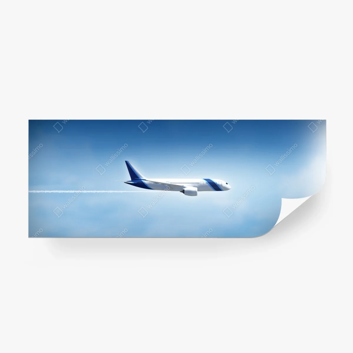 Carta da parati aereo in volo su cielo limpido • Wallissimo® Carta da parati aereo in volo su cielo limpido • Wallissimo®
