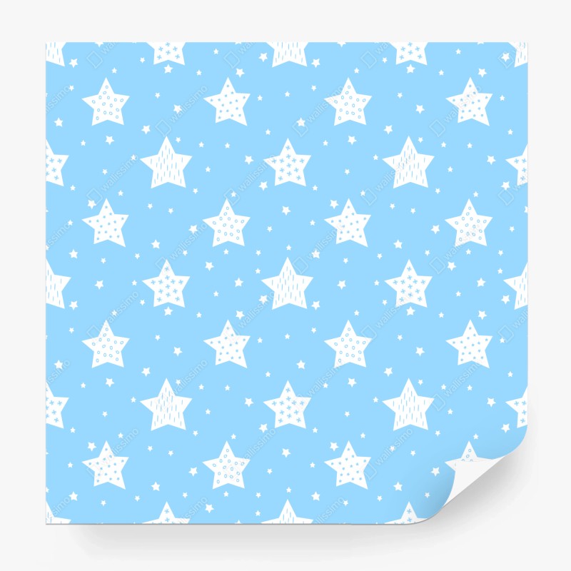 Carta da parati motivo di stelle per cameretta