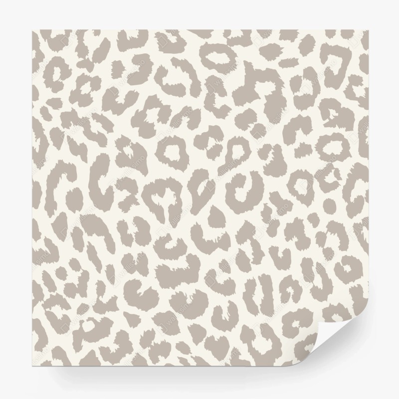 Carta da parati motivo animalier maculato color sabbia