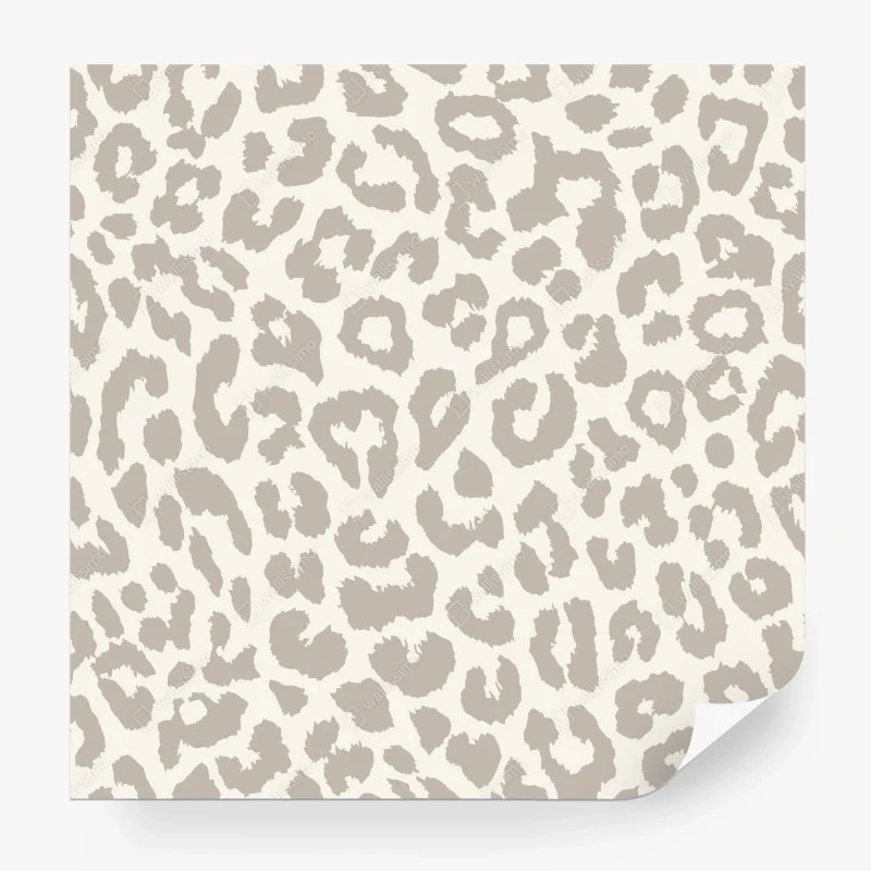 Carta da parati motivo animalier maculato color sabbia
