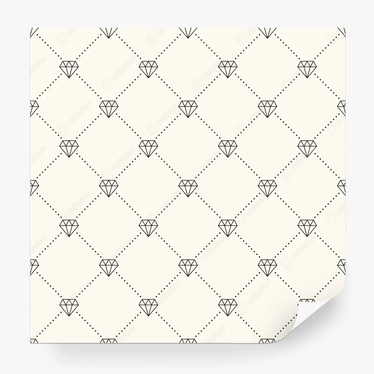Carta da parati motivo a diamanti minimalista e raffinato • Wallissimo® Carta da parati motivo a diamanti minimalista e raffinato • Wallissimo®