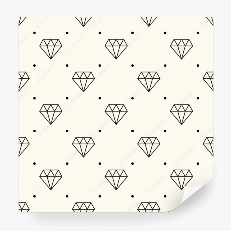 Carta da parati motivo diamante minimalista e chic