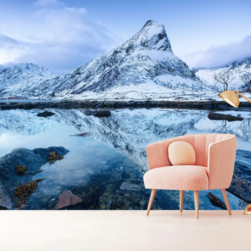 Carta da parati riflessi artici in Norvegia