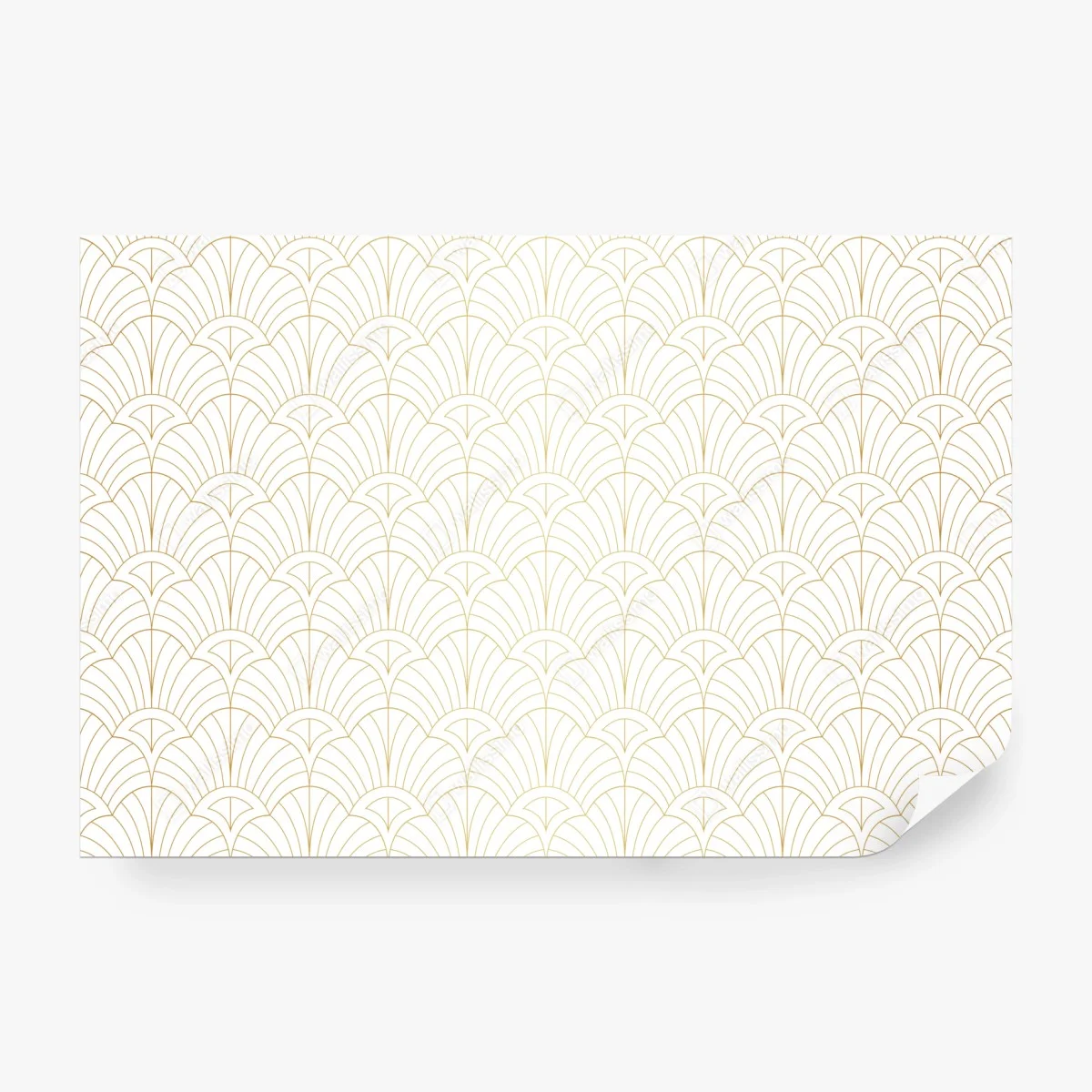 Carta da parati motivo art déco dorato elegante • Wallissimo® Carta da parati motivo art déco dorato elegante • Wallissimo®