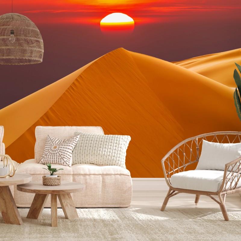 Carta da parati dune dorate al tramonto