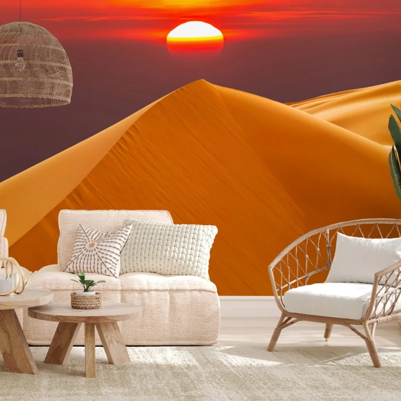 Carta da parati dune dorate al tramonto