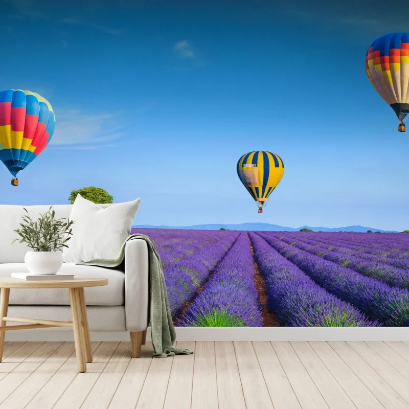 Carta da parati sogno di lavanda a Valensole, Provenza