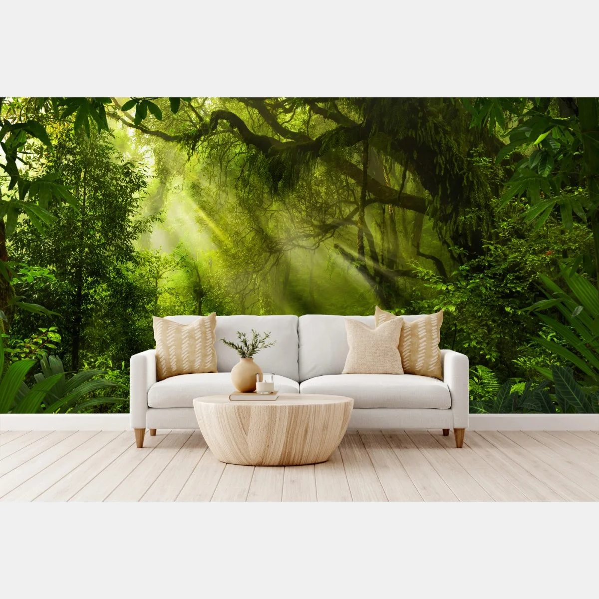 Carta da parati passerella nella foresta incantata • Wallissimo® Carta da parati passerella nella foresta incantata • Wallissimo®