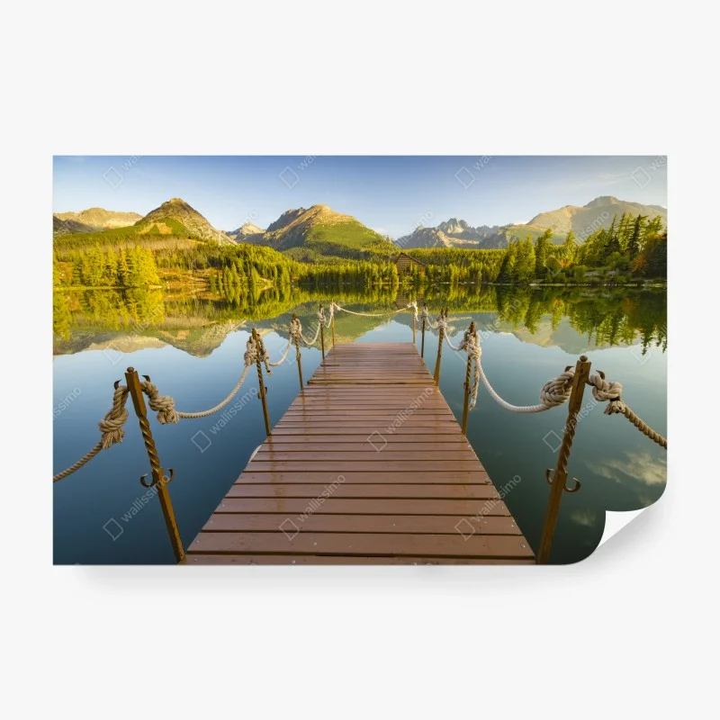 Carta da parati riflessi dorati a Strbske Pleso