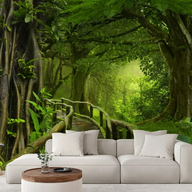 Carta da parati sentiero incantato nella giungla