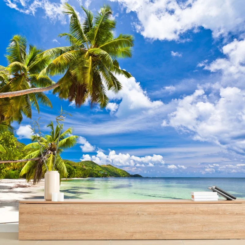 Carta da parati paradiso tropicale sulla spiaggia • Wallissimo® Carta da parati paradiso tropicale sulla spiaggia • Wallissimo®