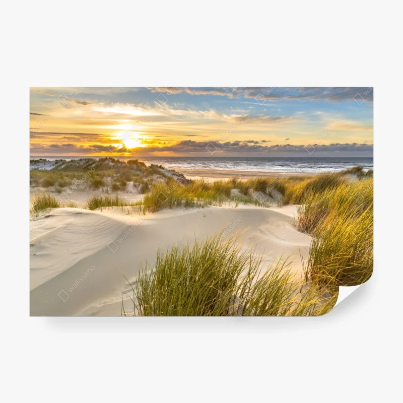 Carta da parati tramonto sulle dune di Ameland