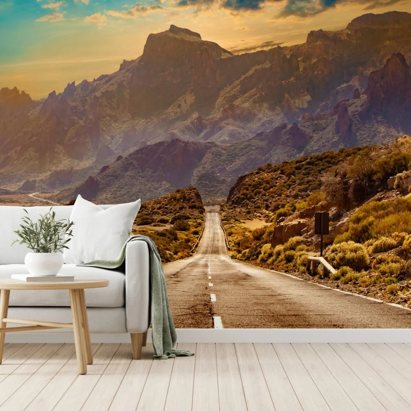 Carta da parati strada verso il parco naturale di Tenerife
