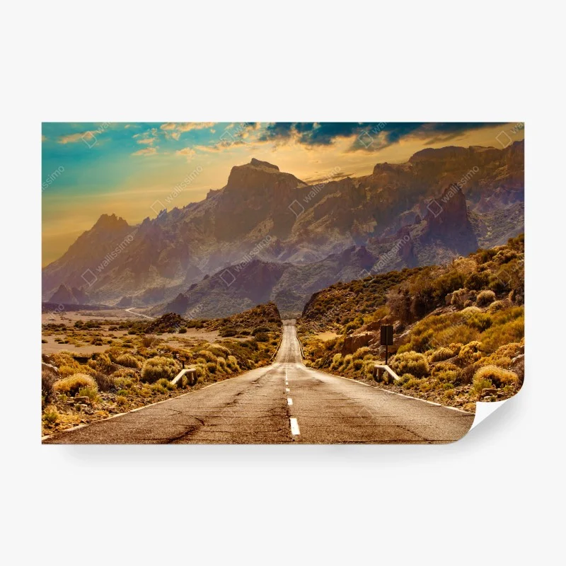 Carta da parati strada verso il parco naturale di Tenerife