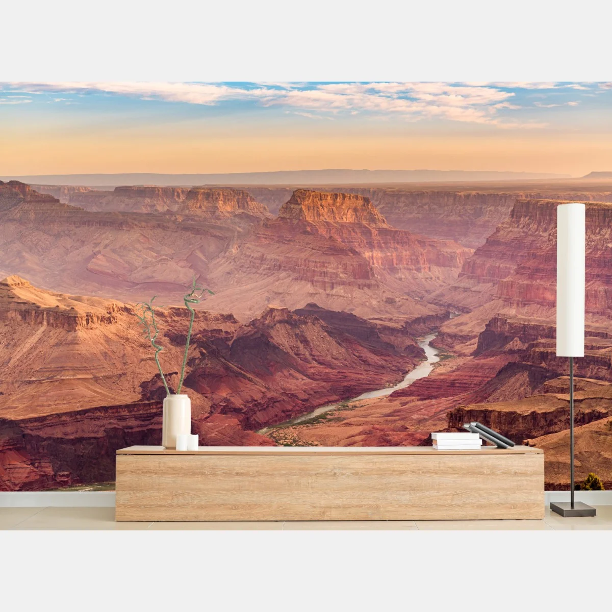 Carta da parati panorama del Grand Canyon al tramonto • Wallissimo® Carta da parati panorama del Grand Canyon al tramonto • Wallissimo®