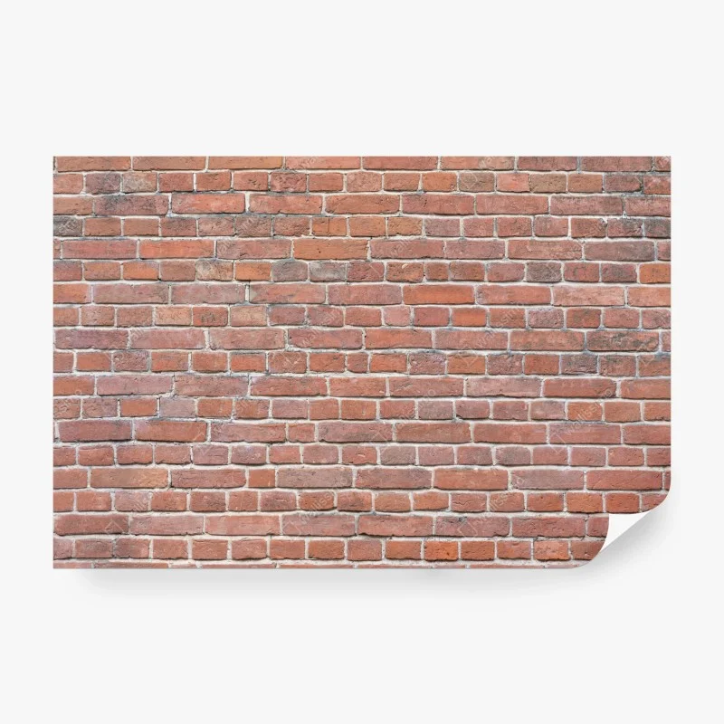 Carta da parati muro di mattoni rossi in stile industriale