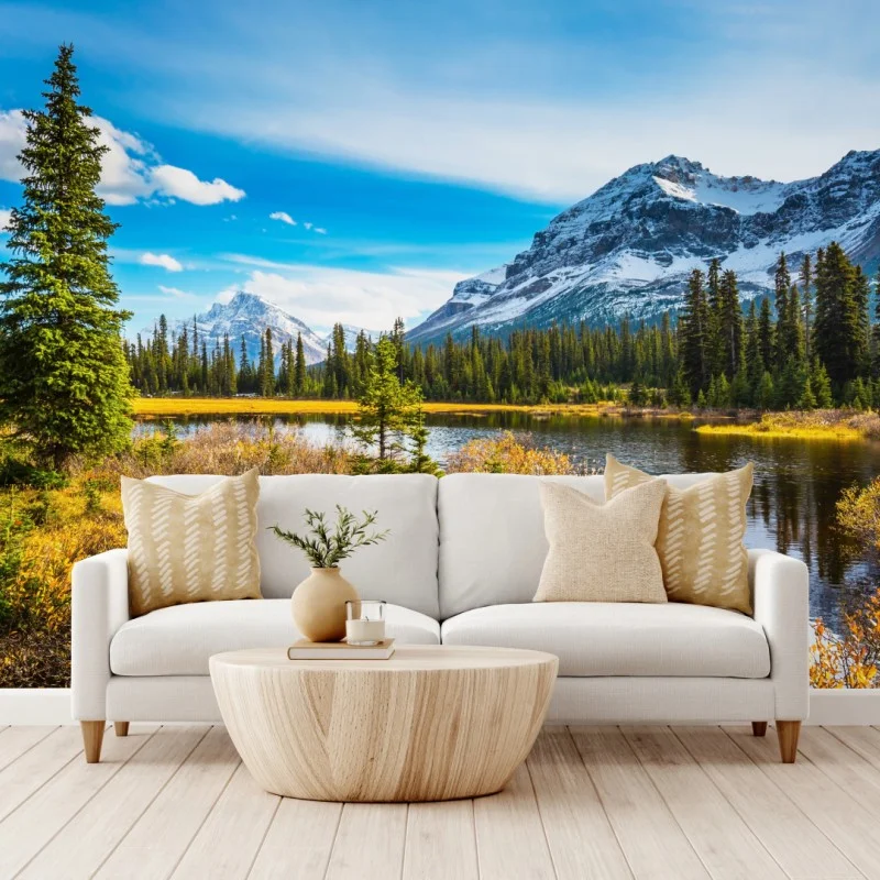 Carta da parati riflessi delle Montagne Rocciose