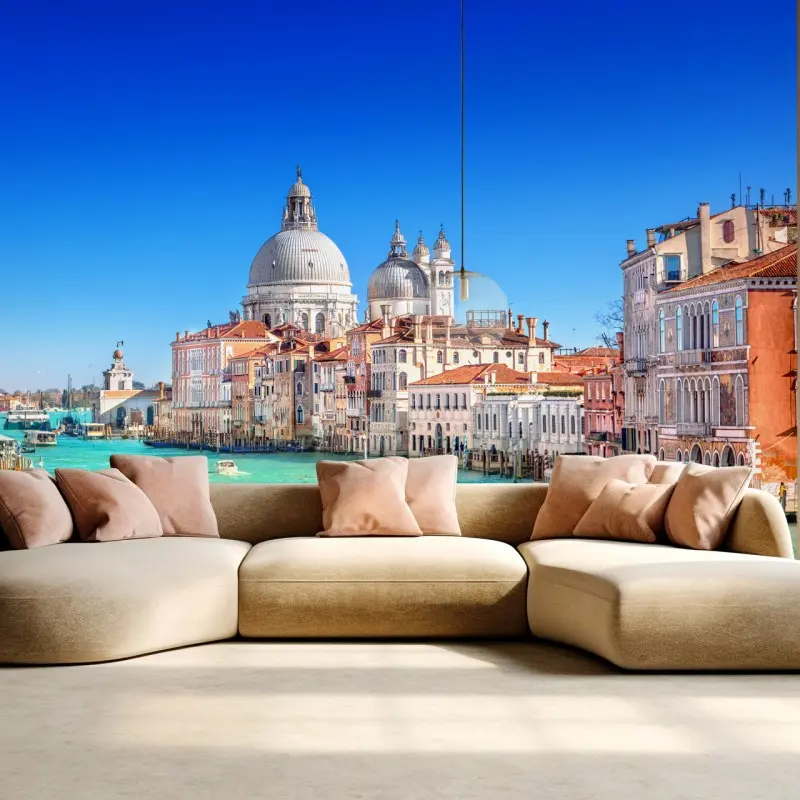 Carta da parati vista sul Canal Grande e Basilica di Santa Maria della Salute, Venezia • Wallissimo® Carta da parati vista sul Canal Grande e Basilica di Santa Maria della Salute, Venezia • Wallissimo®