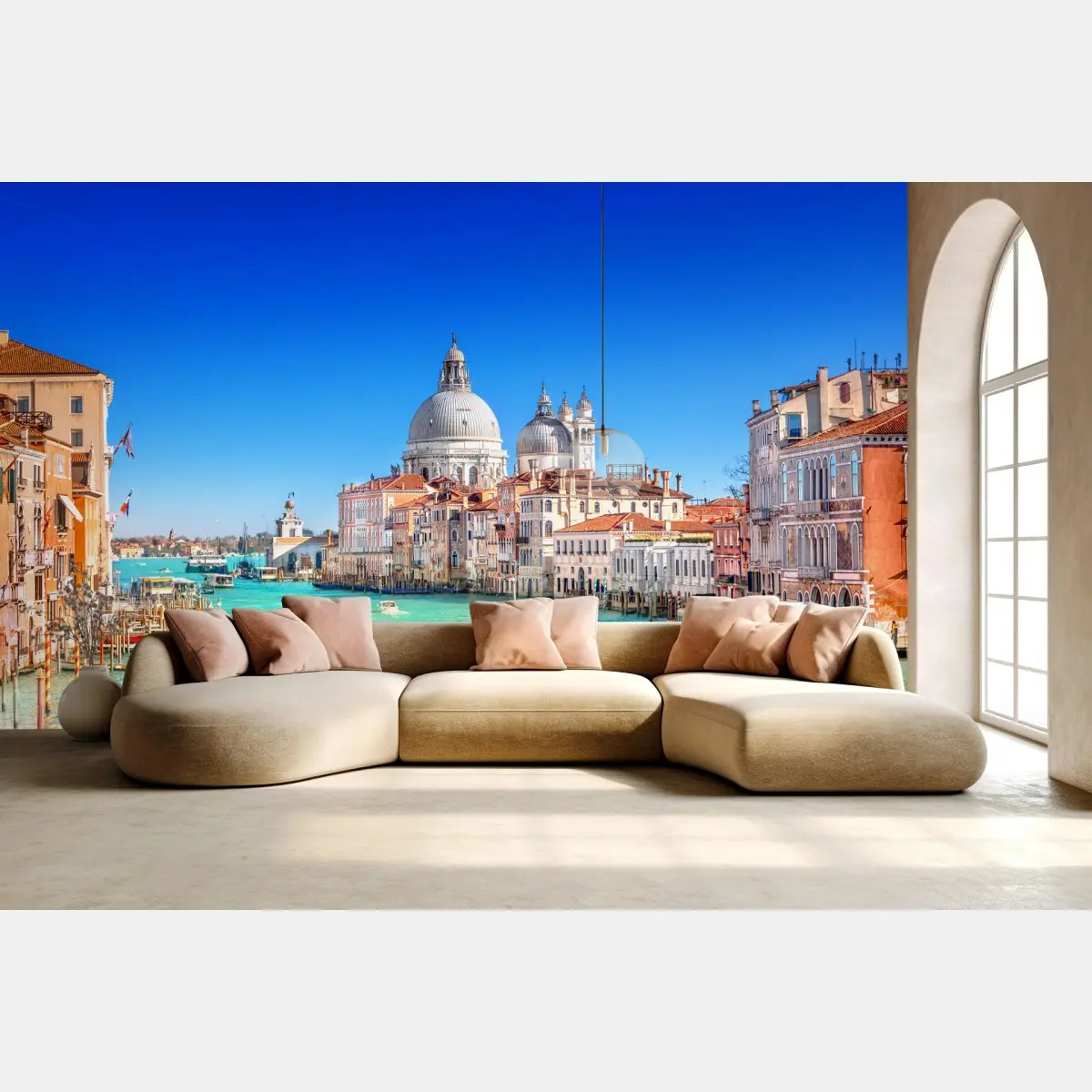 Carta da parati vista sul Canal Grande e Basilica di Santa Maria della Salute, Venezia • Wallissimo® Carta da parati vista sul Canal Grande e Basilica di Santa Maria della Salute, Venezia • Wallissimo®