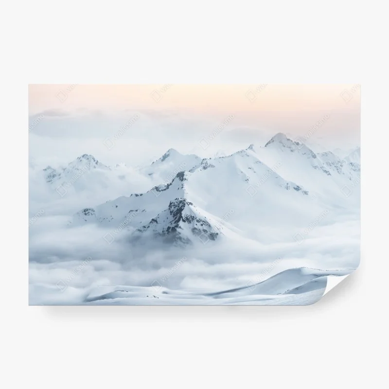 Carta da parati cime innevate del Caucaso