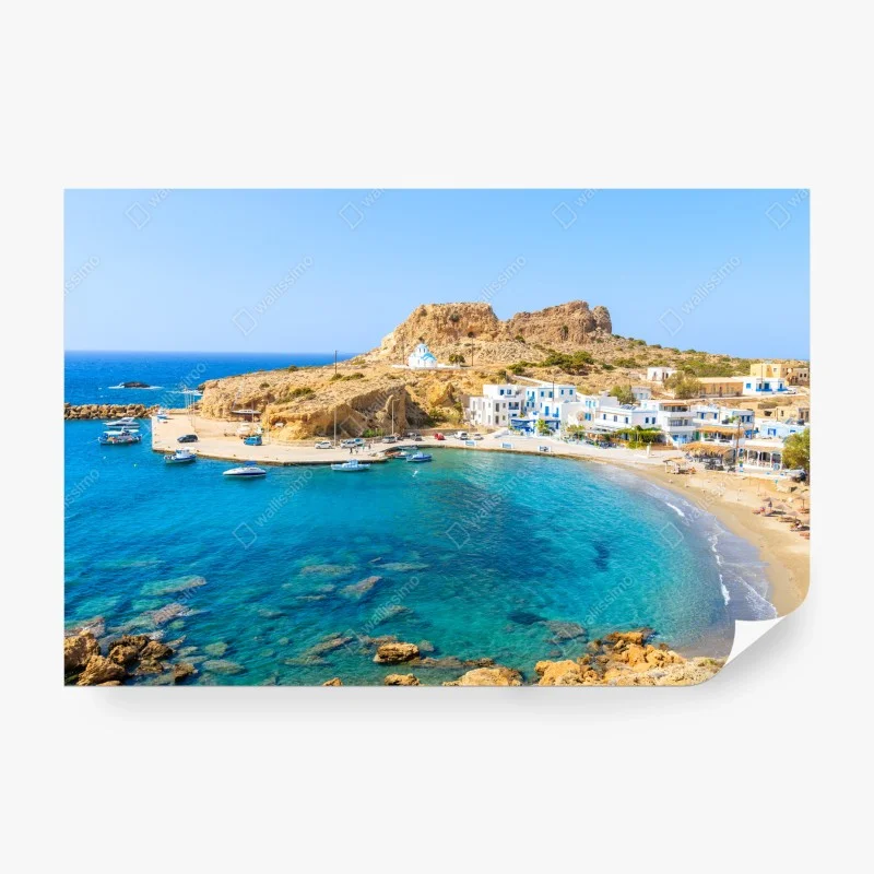 Carta da parati baia turchese di Finiki, Karpathos