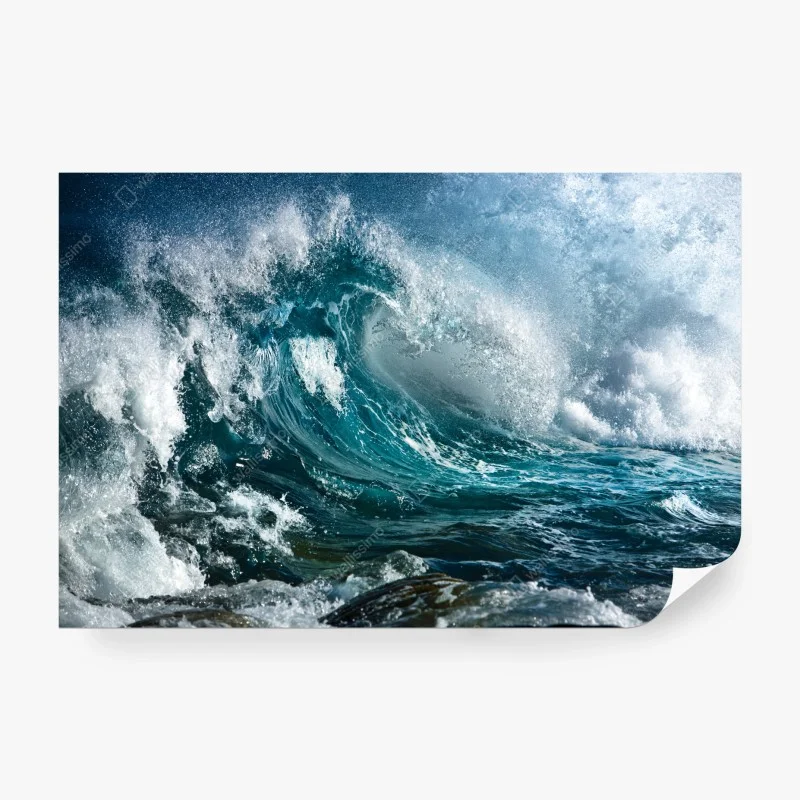 Carta da parati energia dell'oceano in movimento