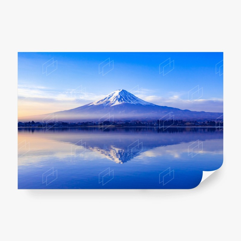Carta da parati serenità del Monte Fuji all'alba