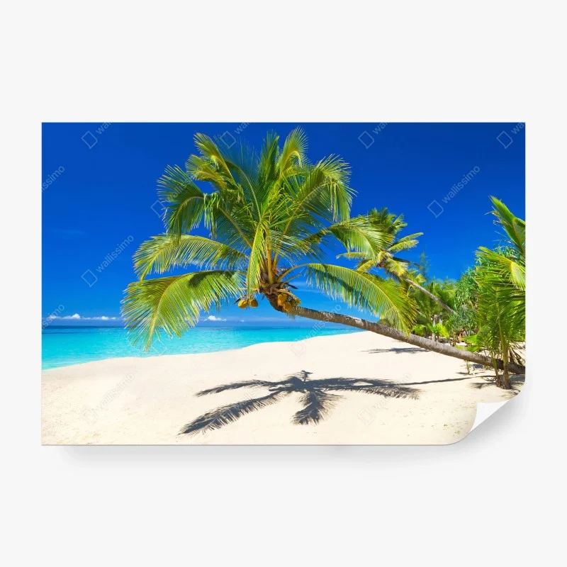 Carta da parati paesaggio tropicale sulla spiaggia