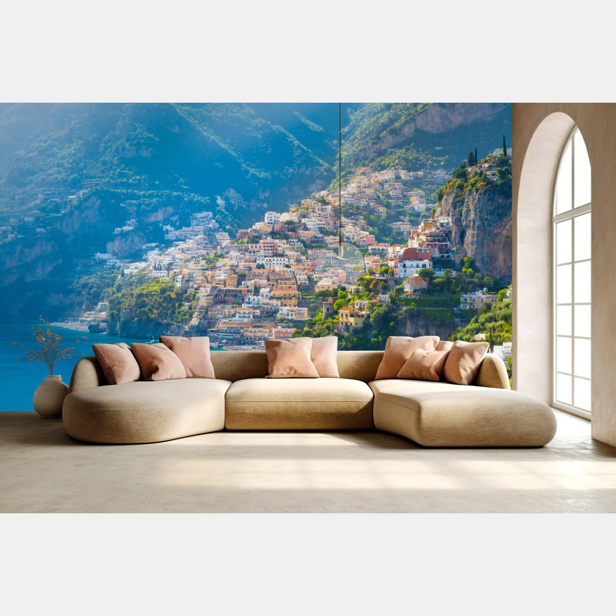 Carta da parati panorama mediterraneo della Costiera Amalfitana • Wallissimo® Carta da parati panorama mediterraneo della Costiera Amalfitana • Wallissimo®
