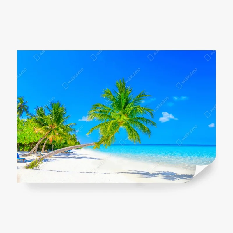 Carta da parati spiaggia paradisiaca alle Maldive