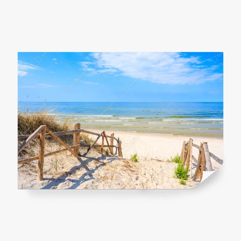 Carta da parati ingresso alla spiaggia di Lubiatowo sul Mar Baltico