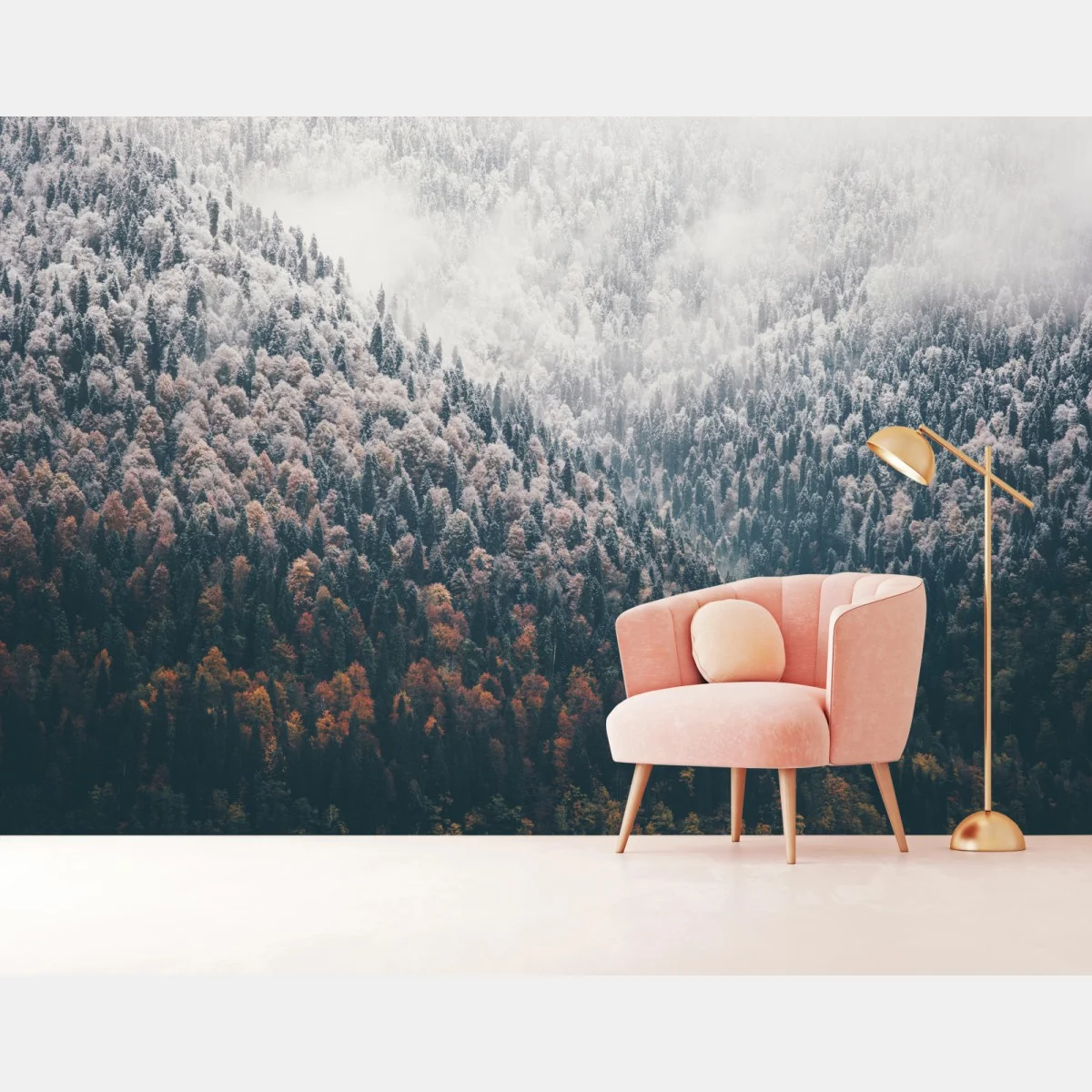 Carta da parati silenzio d'autunno sulle montagne • Wallissimo® Carta da parati silenzio d'autunno sulle montagne • Wallissimo®