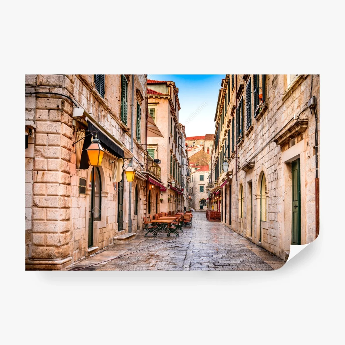 Carta da parati incantevole vicolo di Dubrovnik • Wallissimo®