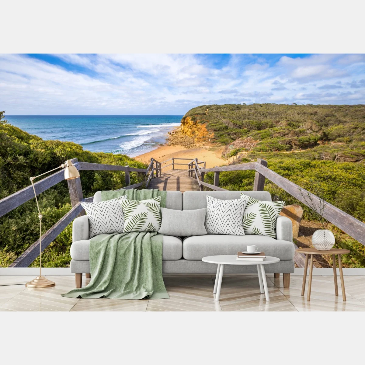 Carta da parati sentiero verso la spiaggia di Bells Beach • Wallissimo® Carta da parati sentiero verso la spiaggia di Bells Beach • Wallissimo®