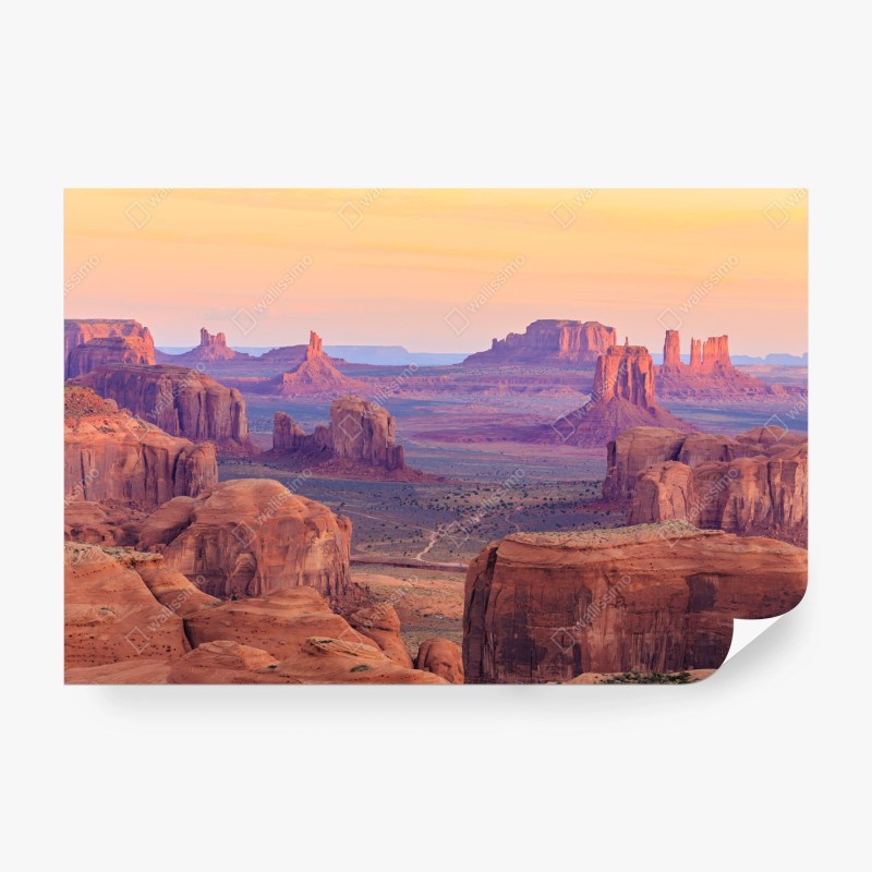 Carta da parati paesaggio desertico al tramonto a Monument Valley