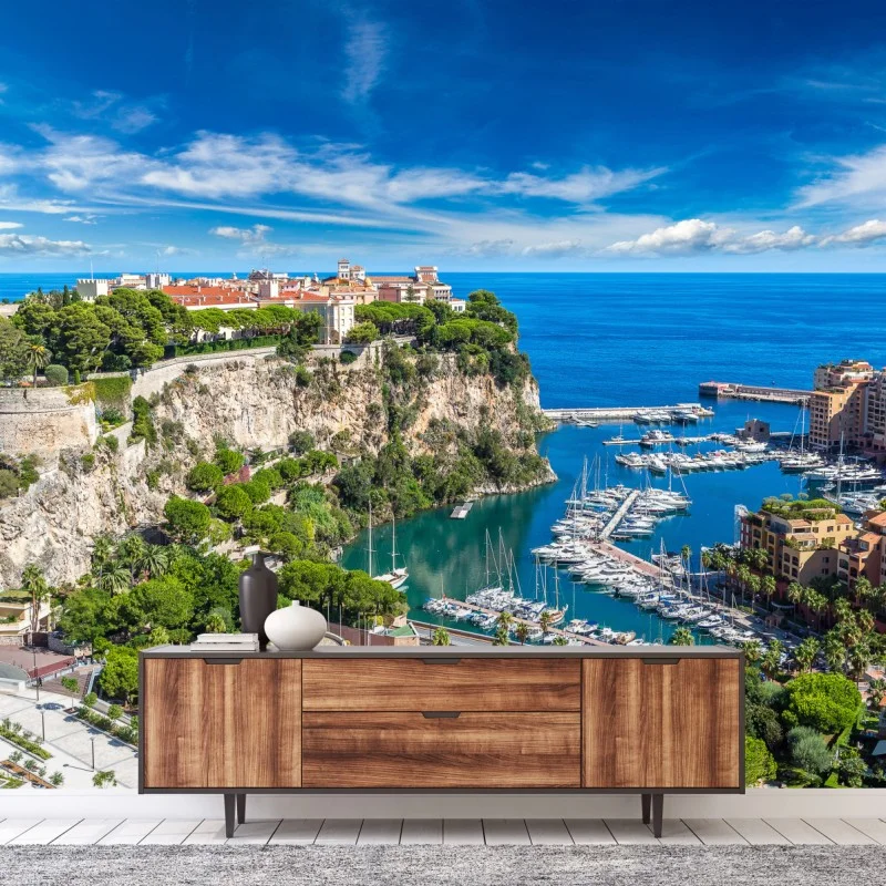 Carta da parati panorama del palazzo del principe a Monte Carlo